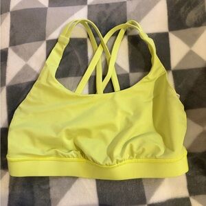 Yellow Lululemon Sports Bra